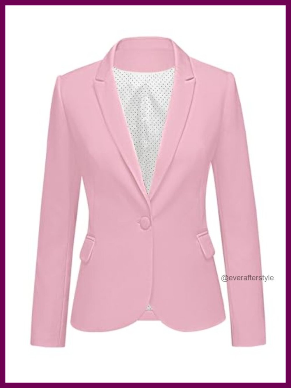 LookbookStore Women's Blazer Long Sleeve Notched Lapel Business Casual Suit